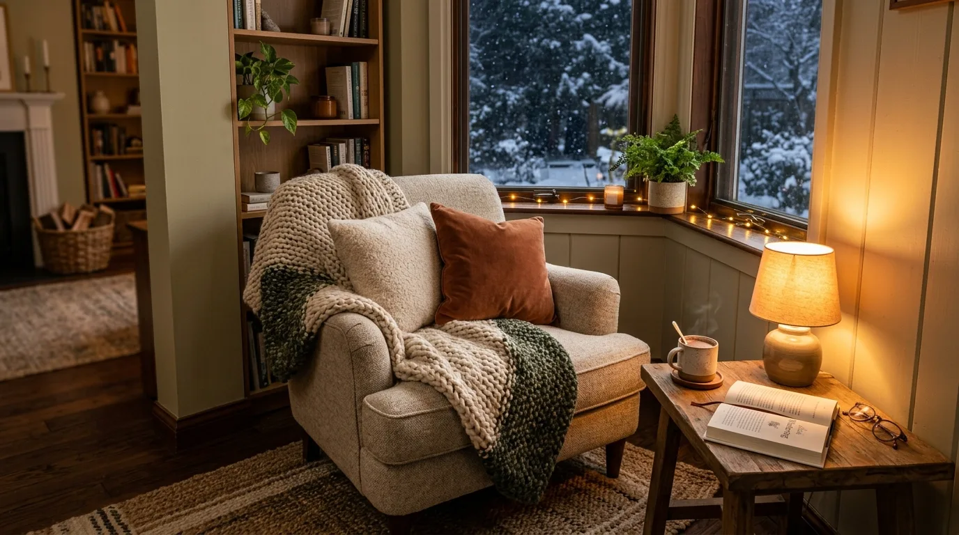 Keep the mantel simple for 13 Cozy Winter Decor Ideas to Enjoy After the Holidays