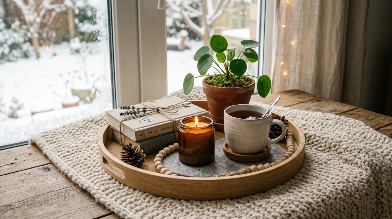 Style for comfort more than perfection for 11 Cozy Winter Tray Decor Ideas for a Hygge Home Vibe