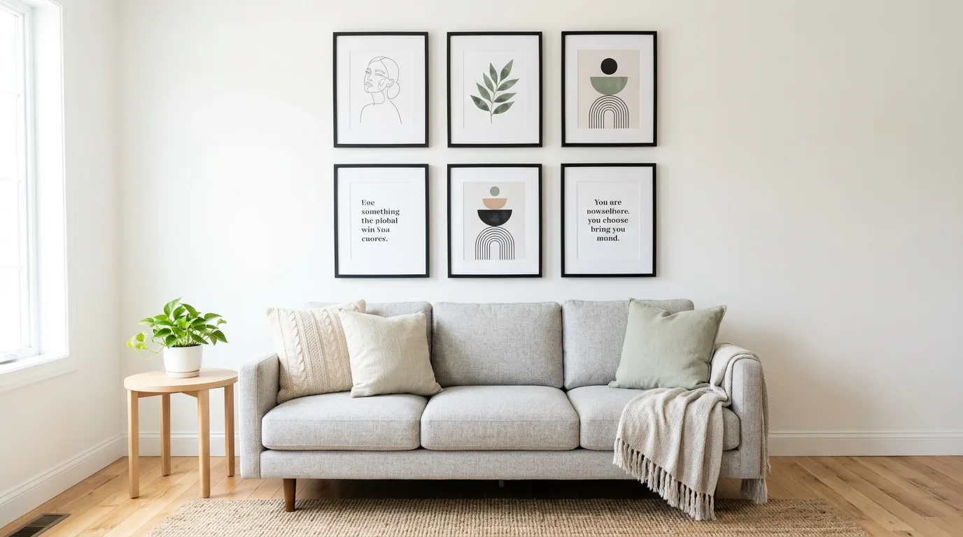 Build a gallery wall from printables for 14 Creative DIY Wall Art Ideas to Decorate on a Dime