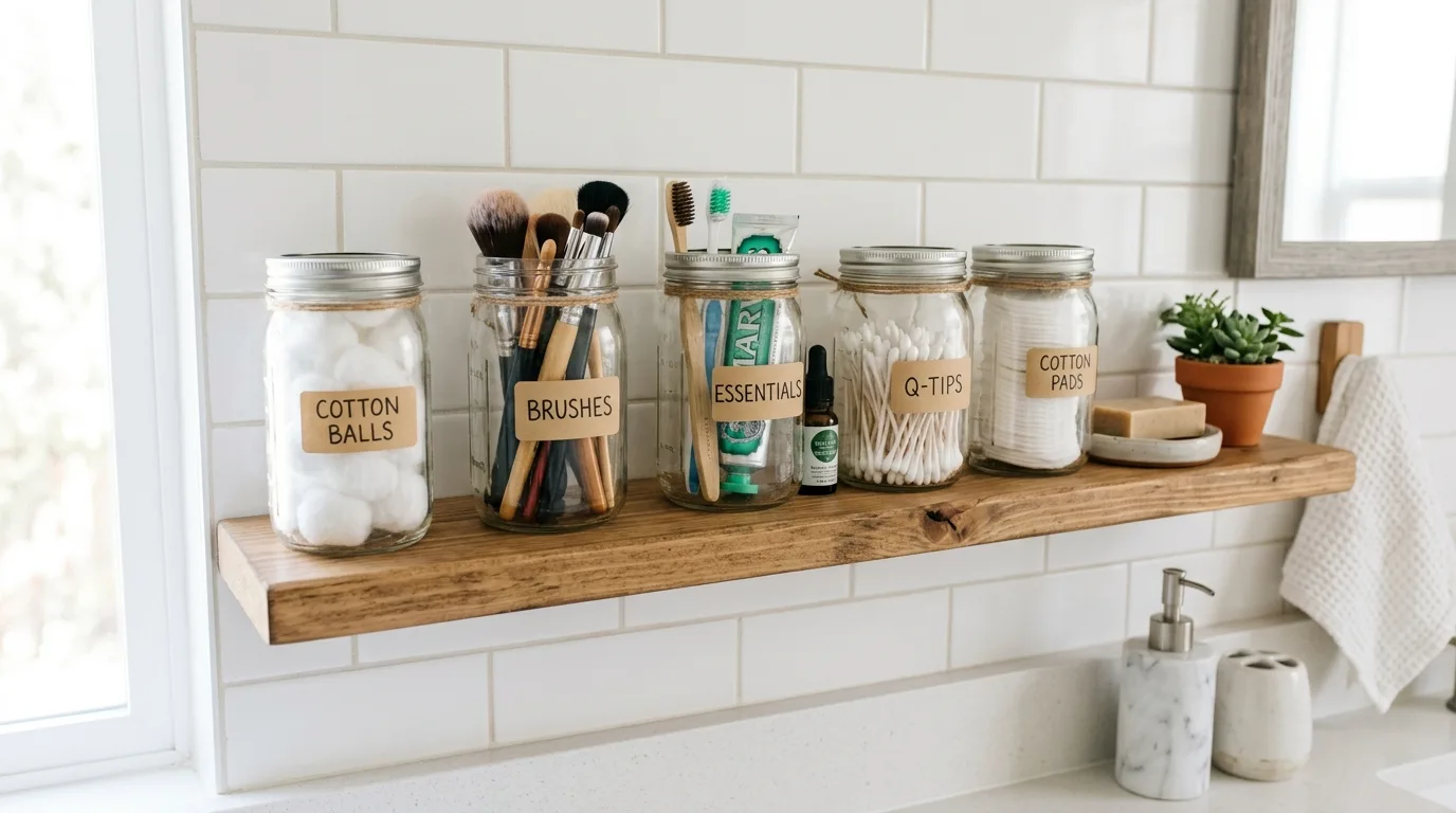 Keep the style simple and consistent for 12 Creative Mason Jar Crafts for Easy DIY Home Decor
