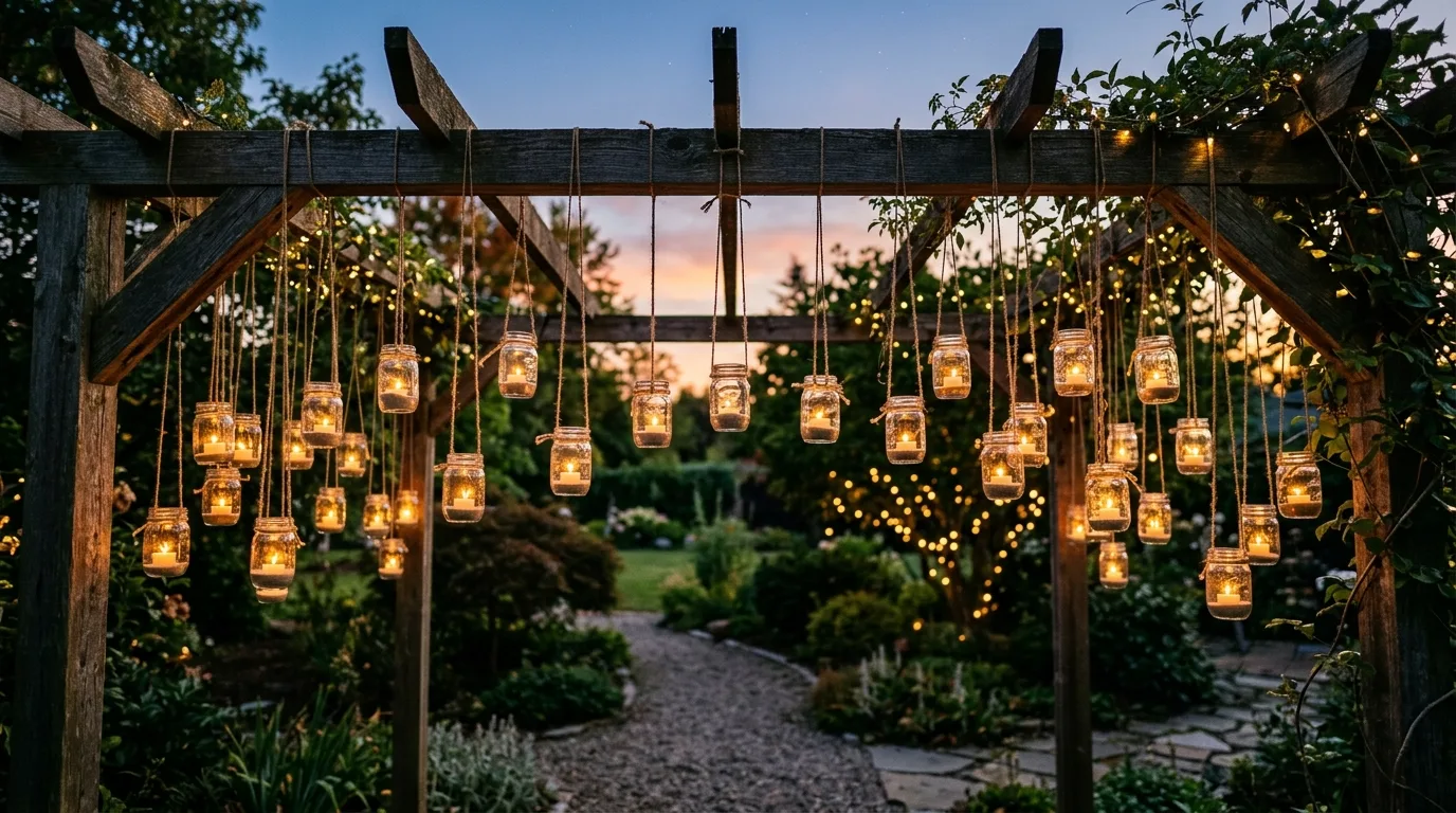 Mount jars for wall storage for 12 Creative Mason Jar Crafts for Easy DIY Home Decor