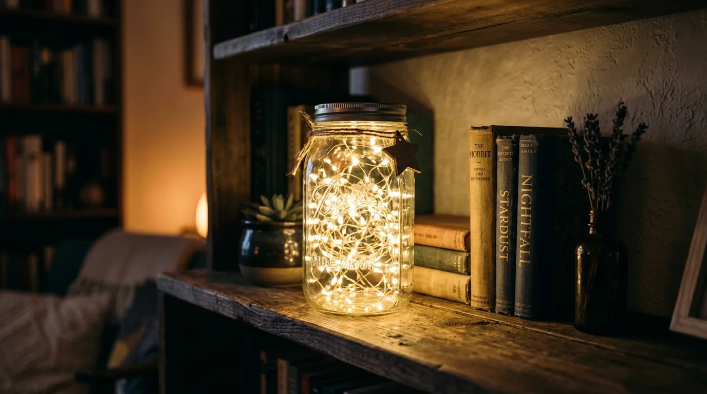 Fill them with fairy lights for 12 Creative Mason Jar Crafts for Rustic Home Accents