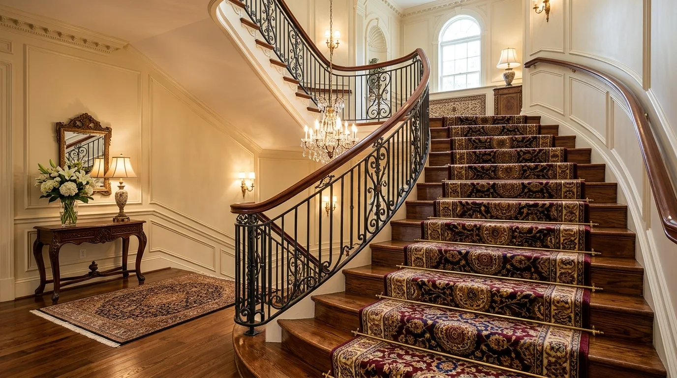 Choose decor that suits the home's architecture for 11 Creative Staircase Decorating Ideas for a Stunning Foyer