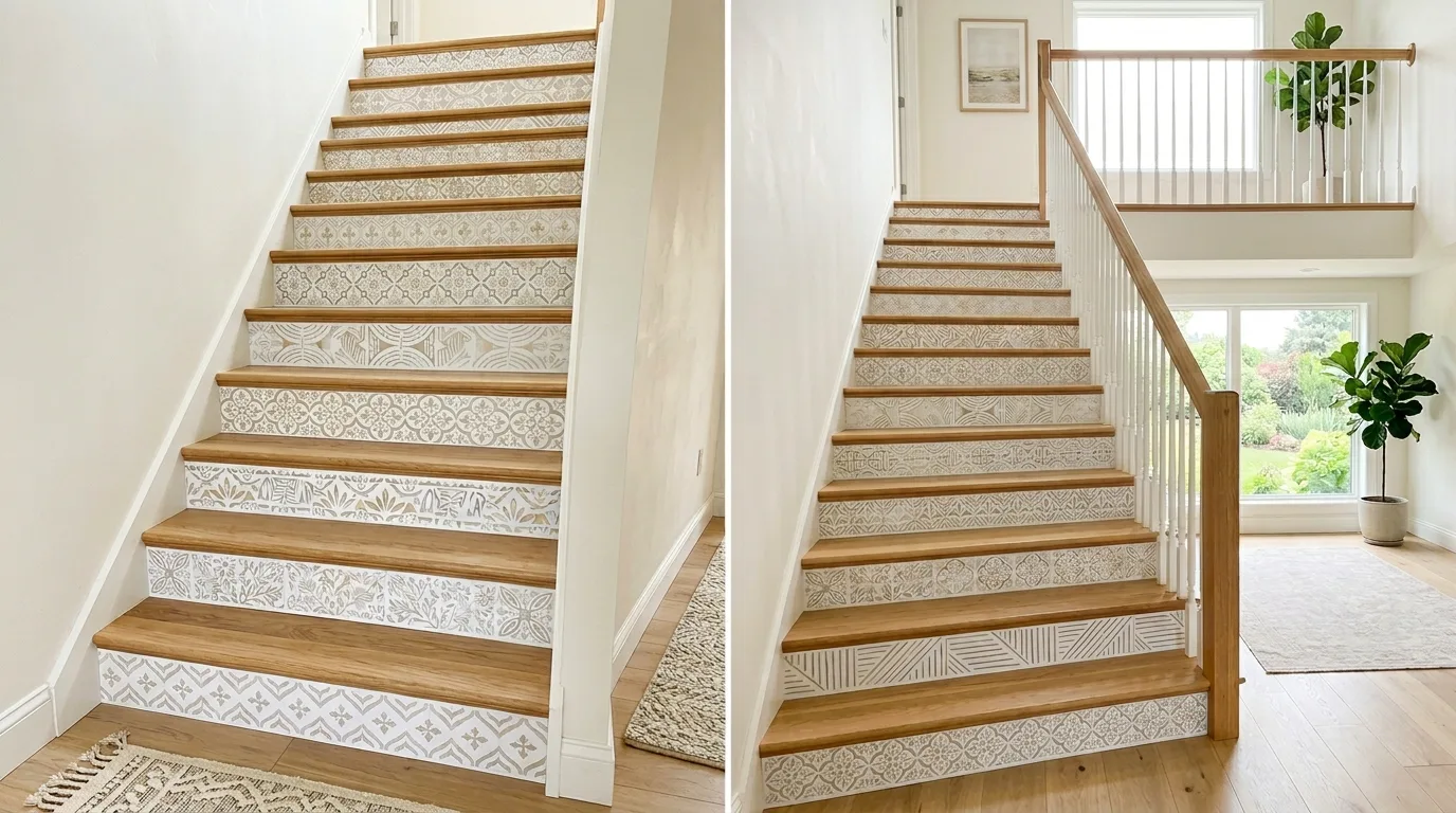 Add pendant lighting above the stairwell for 11 Creative Staircase Decorating Ideas for a Stunning Foyer