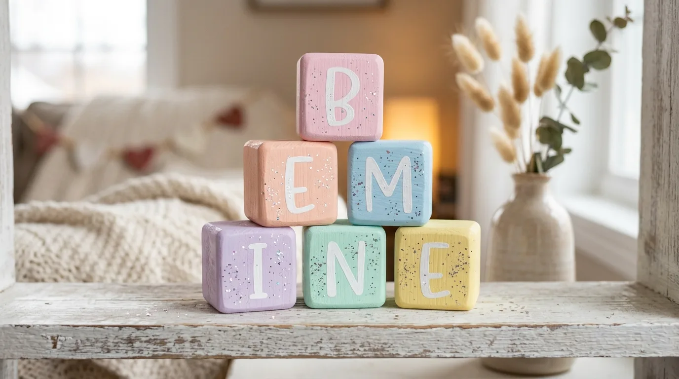 Stack Be Mine blocks for playful decor for 13 Cute Valentine Wood Crafts to Make with Love
