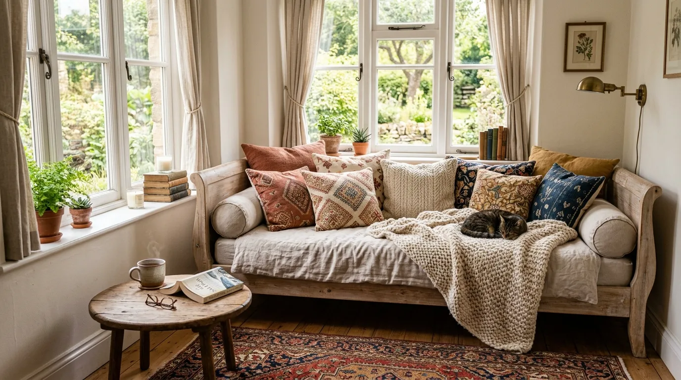 Style a guest room around a feature wall for 12 Smart Daybed Room Ideas for Small Spaces and Guests