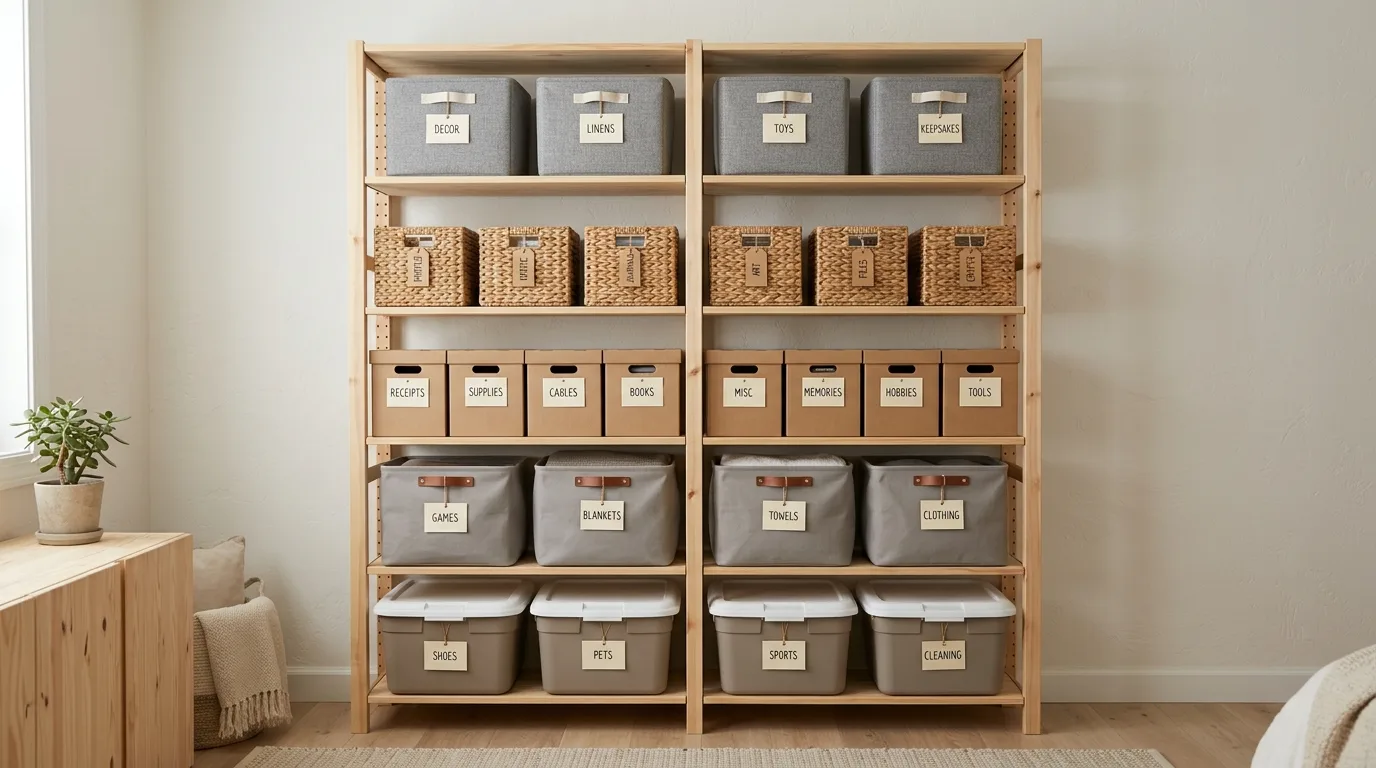 Use bathroom trays and containers for 14 Effective Declutter Your Home Checklist for a Stress-Free Space