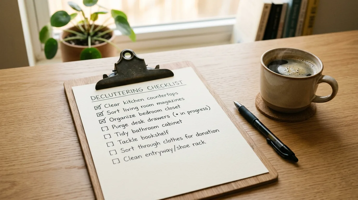 Gather obvious donations first for 14 Effective Declutter Your Home Checklist for a Stress-Free Space
