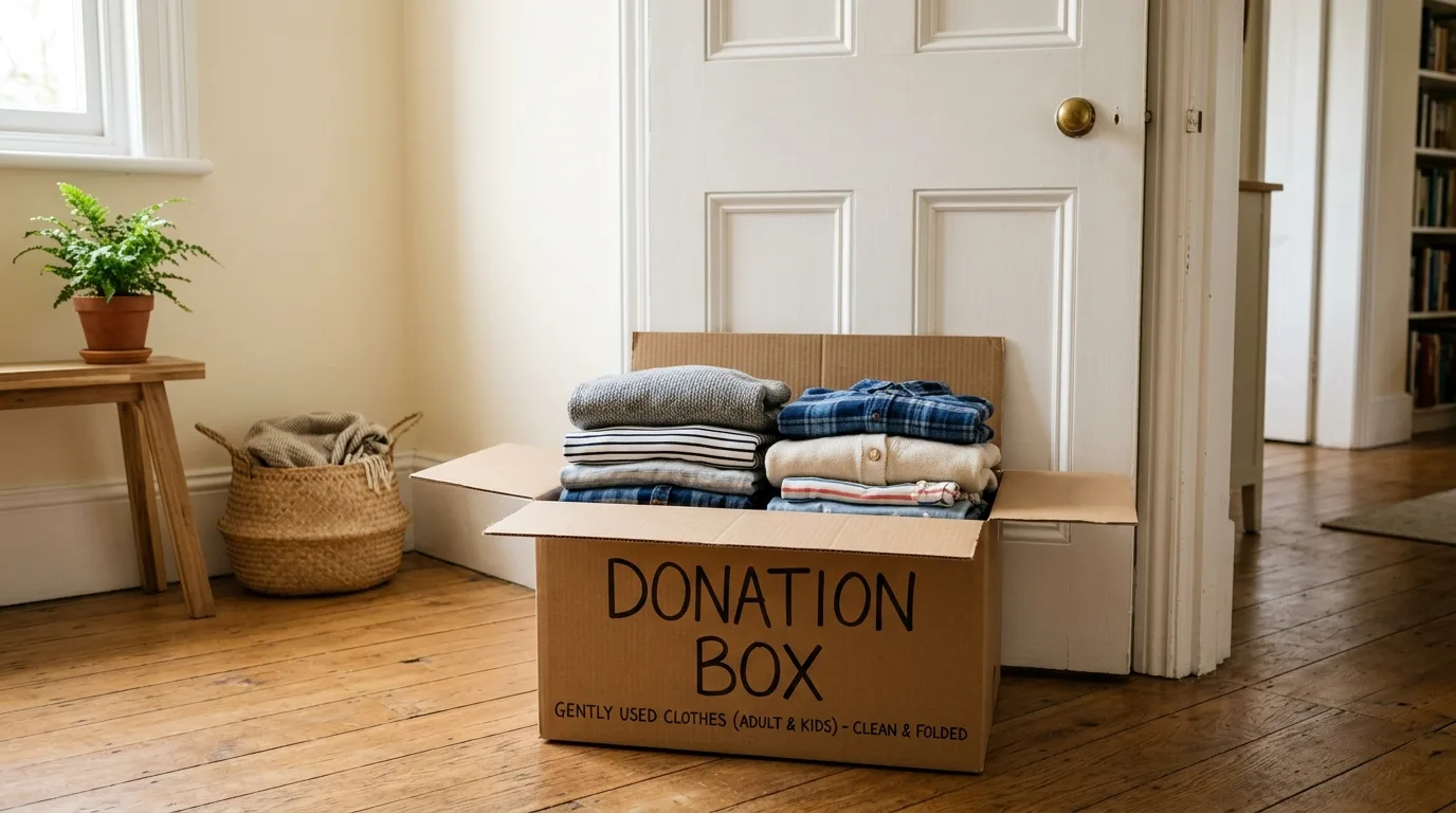 Simplify the closet visibly for 14 Effective Declutter Your Home Checklist for a Stress-Free Space