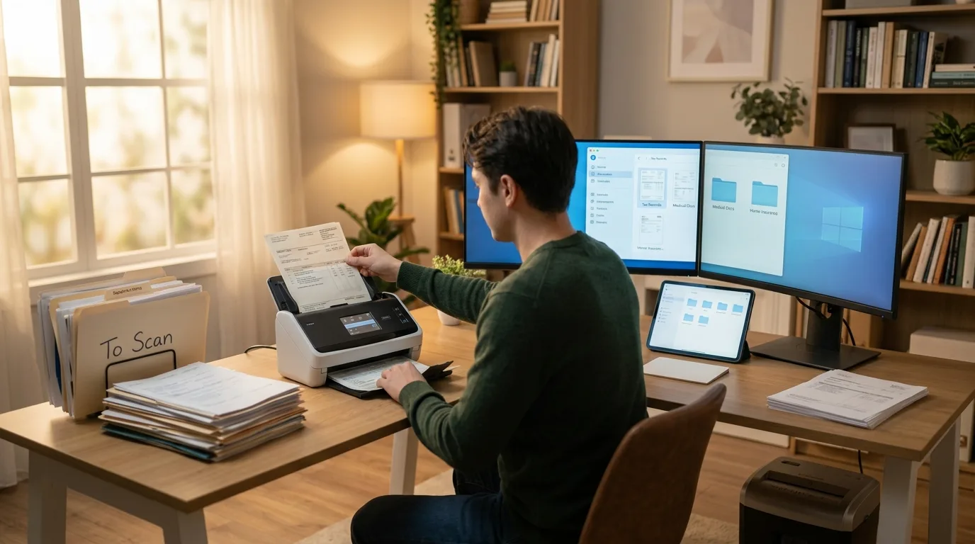 Digitize paper where possible for 13 Life-Changing Tips on How to Declutter Your Home Fast