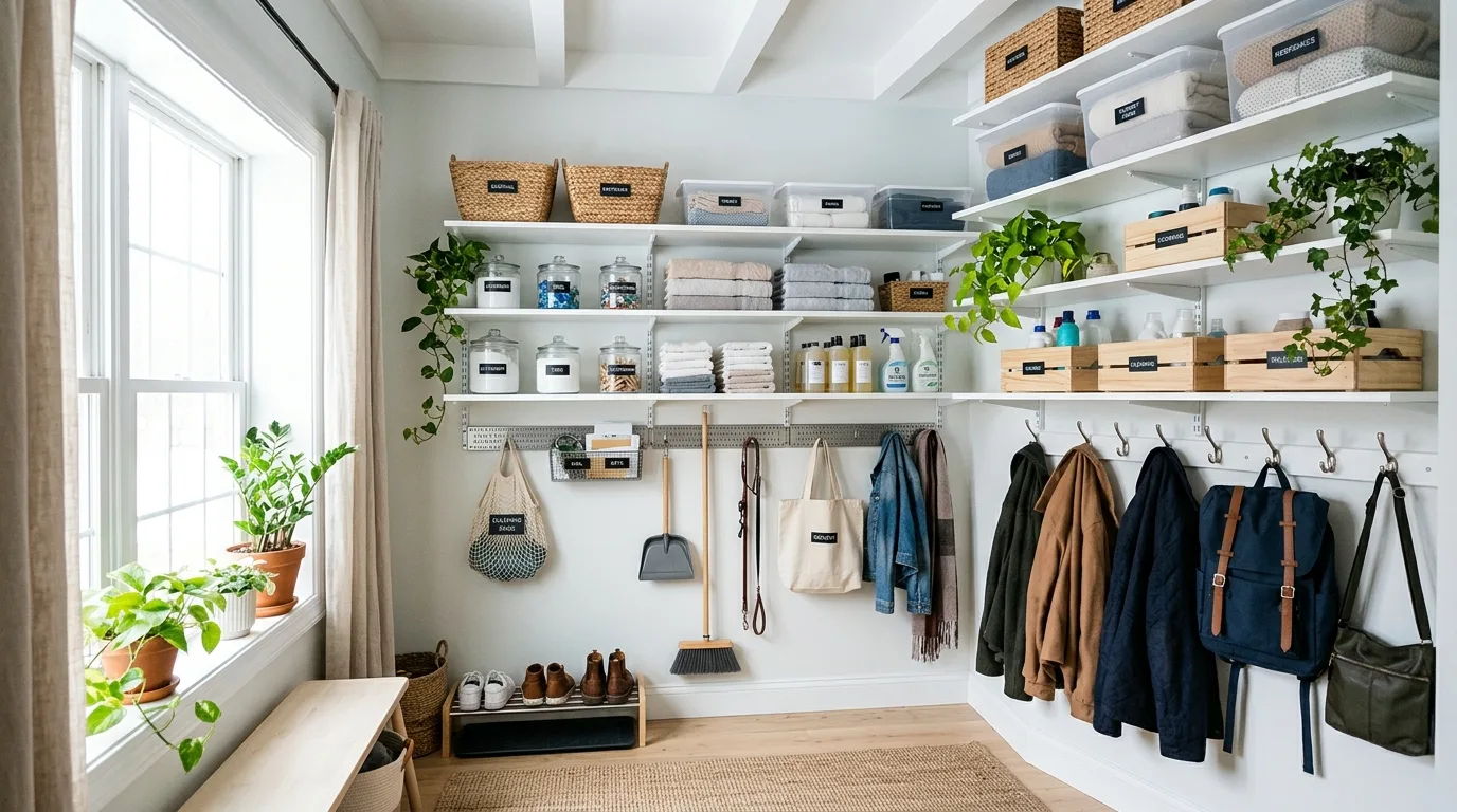 Use vertical space to keep floors clearer for 13 Life-Changing Tips on How to Declutter Your Home Fast