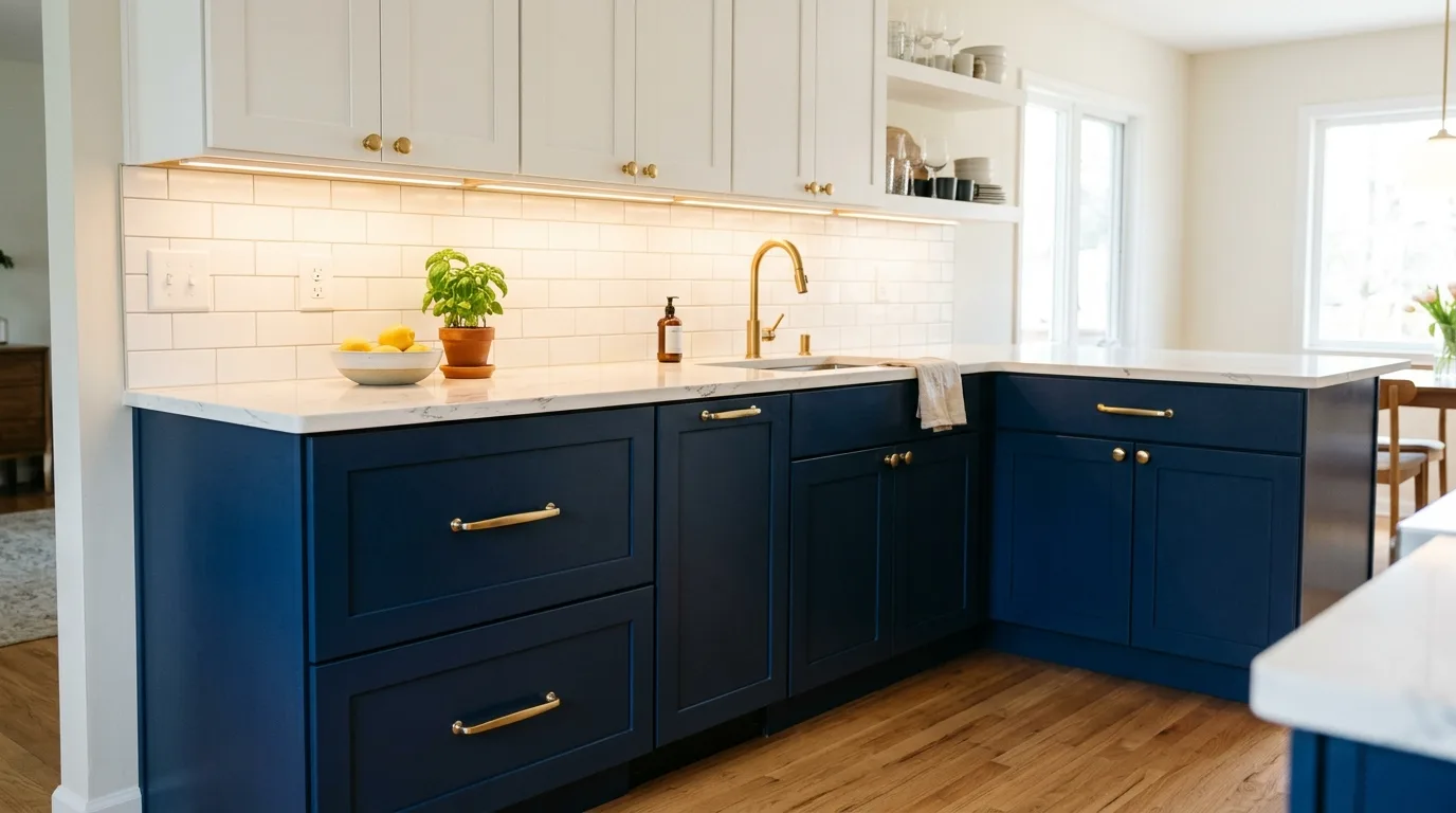Paint the cabinets for 11 Easy DIY Bathroom Ideas for a Weekend Makeover