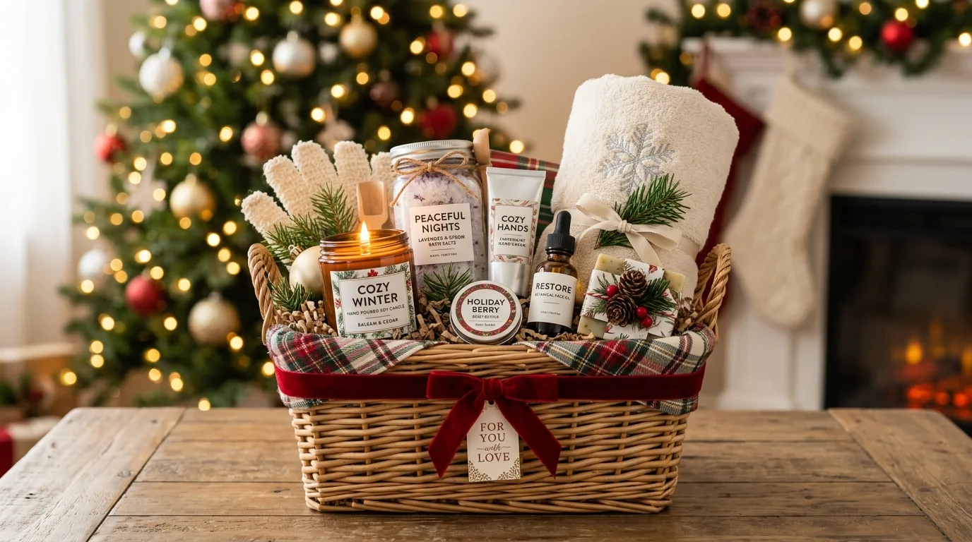 Create a coffee lover basket for 14 Thoughtful DIY Christmas Gift Basket Ideas for Everyone