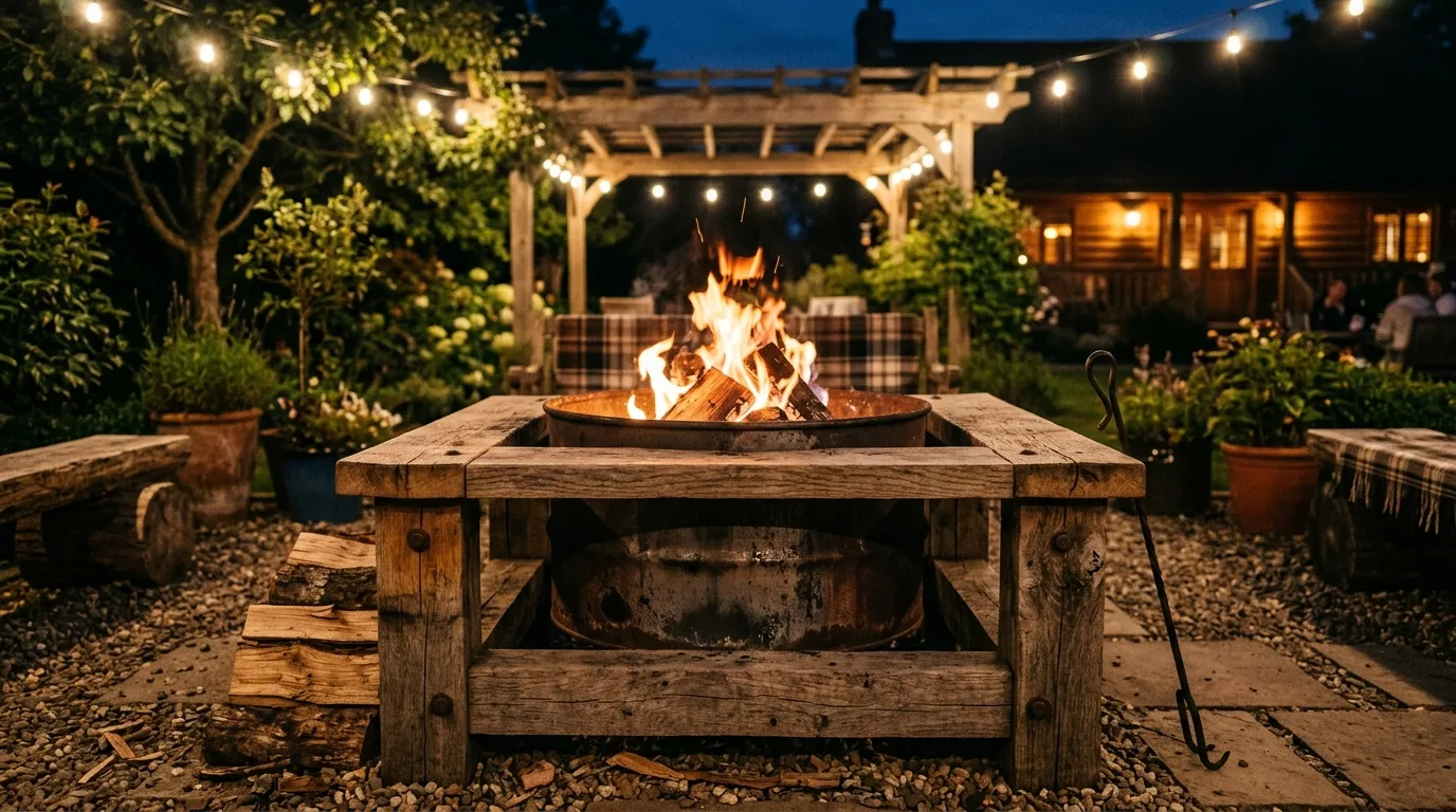 Repurpose a barrel for vintage charm for 14 Creative DIY Fire Pit Ideas for Backyard S'mores Nights