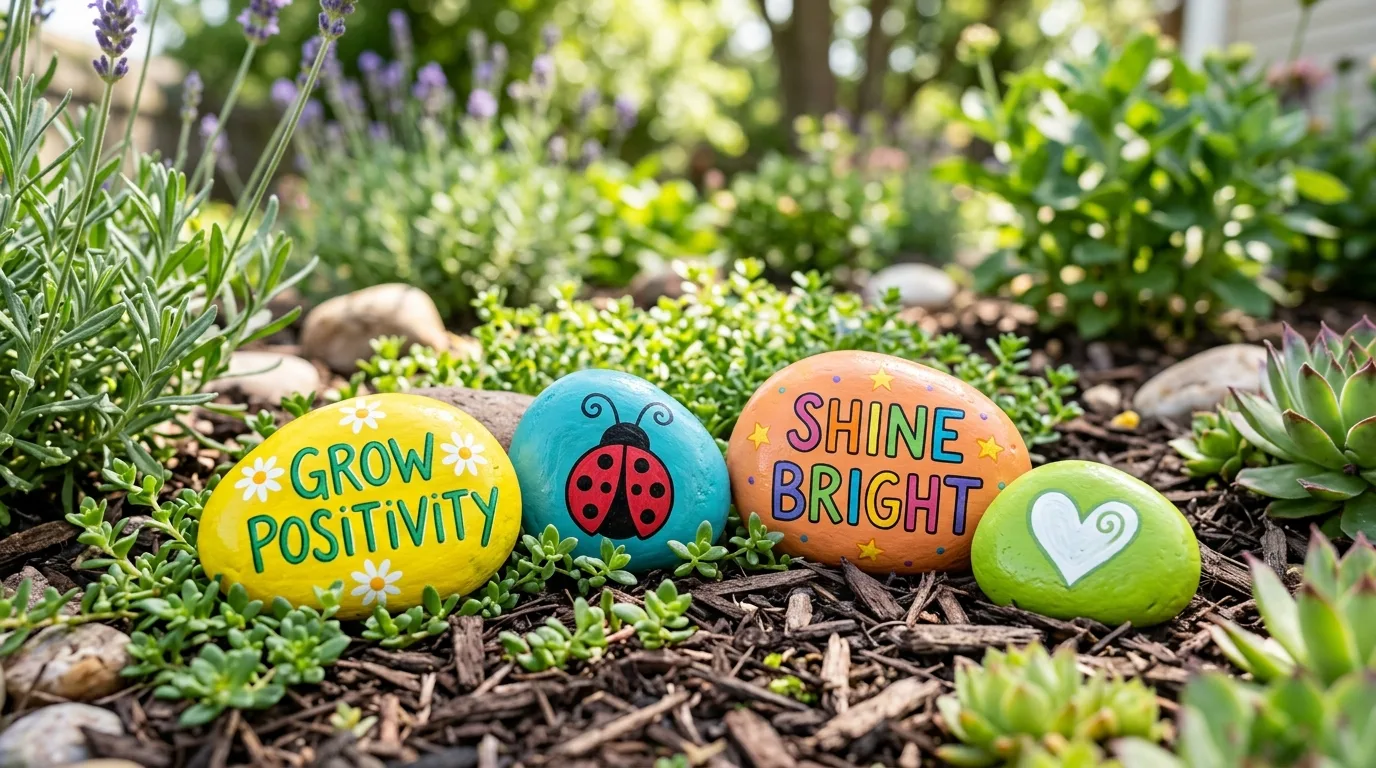 Paint rocks for playful accents for 14 Fun DIY Garden Projects to Tackle This Weekend