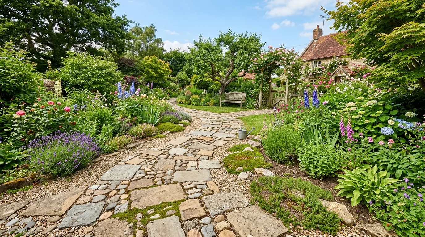 Lay a handmade stone path for 14 Fun DIY Garden Projects to Tackle This Weekend