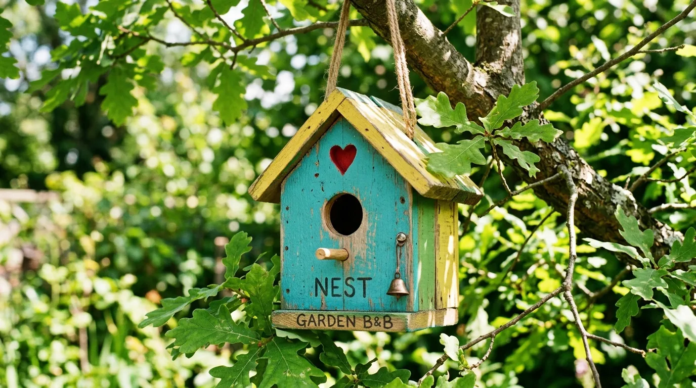 Craft a birdhouse for extra charm for 14 Fun DIY Garden Projects to Tackle This Weekend