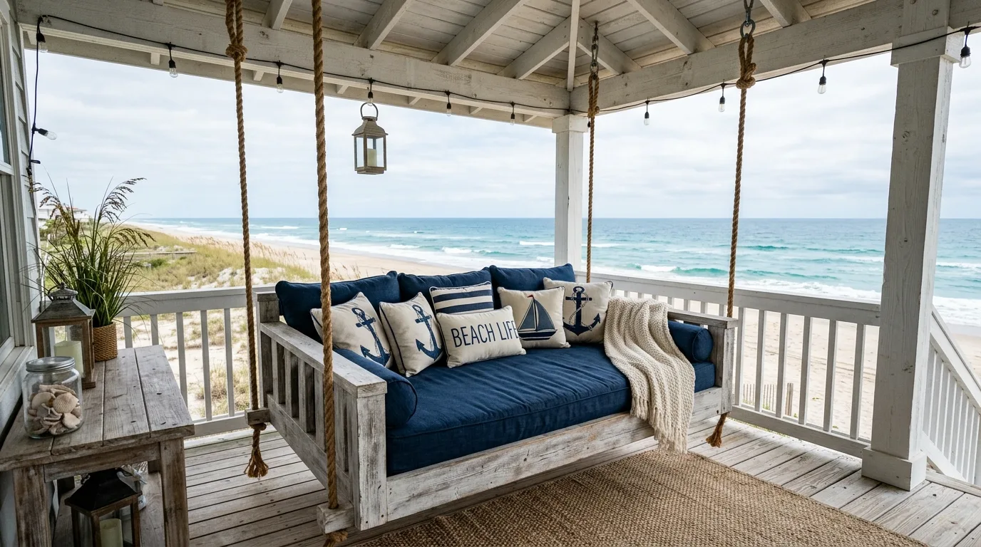 Try pallets if budget matters most for 11 Dreamy DIY Porch Swing Bed Ideas for Ultimate Relaxation