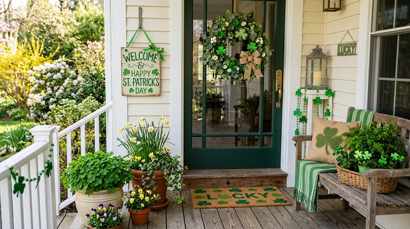 Add a bowl of festive treats for 14 Lucky DIY St Patrick's Day Decor Ideas for a Festive Home