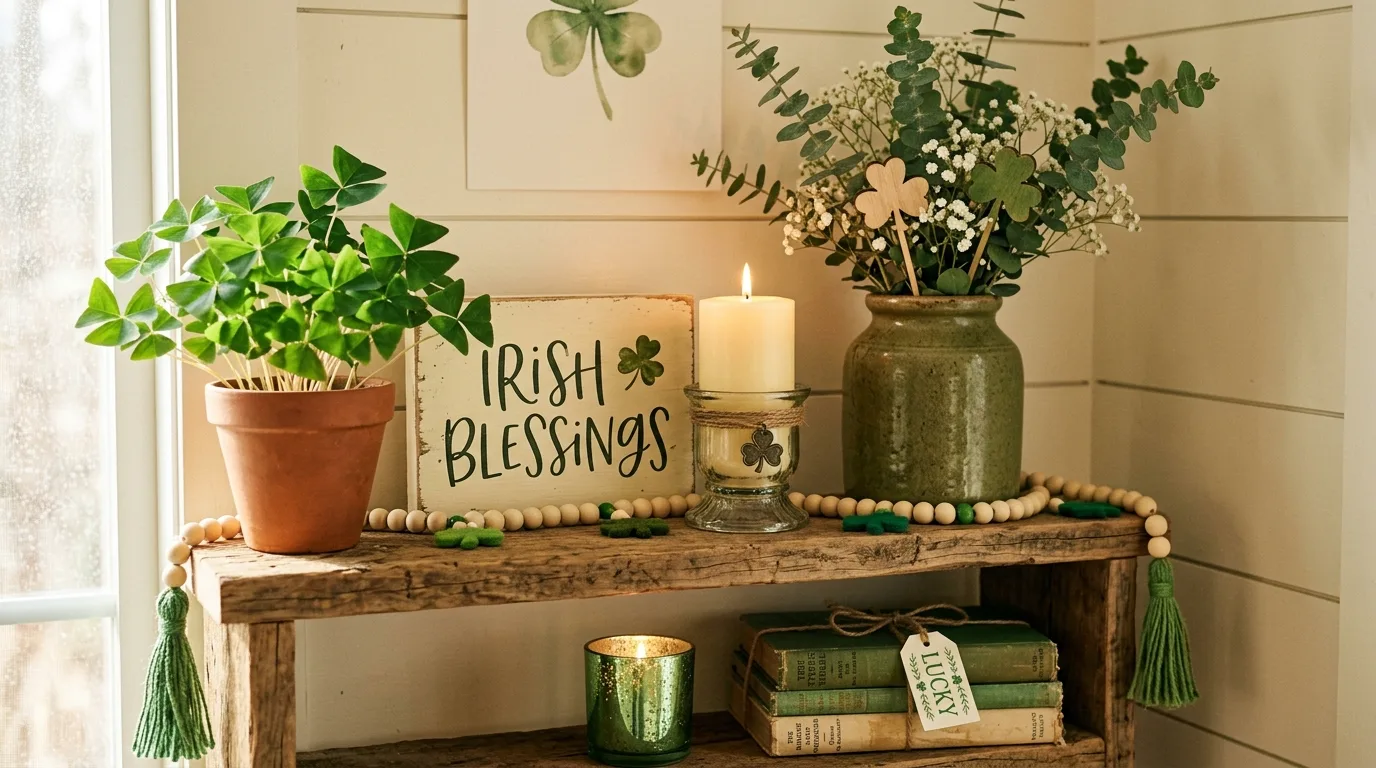 Keep the palette cheerful but controlled for 14 Lucky DIY St Patrick's Day Decor Ideas for a Festive Home