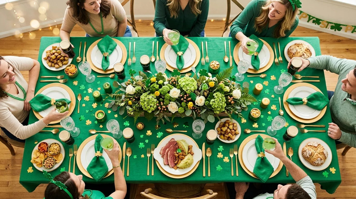 Make a simple sign with a holiday phrase for 14 Lucky DIY St Patrick's Day Decor Ideas for a Festive Home