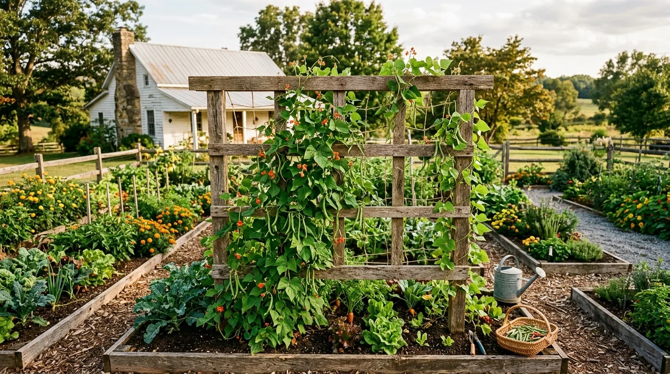 Pair it with a planter base if needed for 13 Easy DIY Trellis Ideas and Designs for Climbing Plants