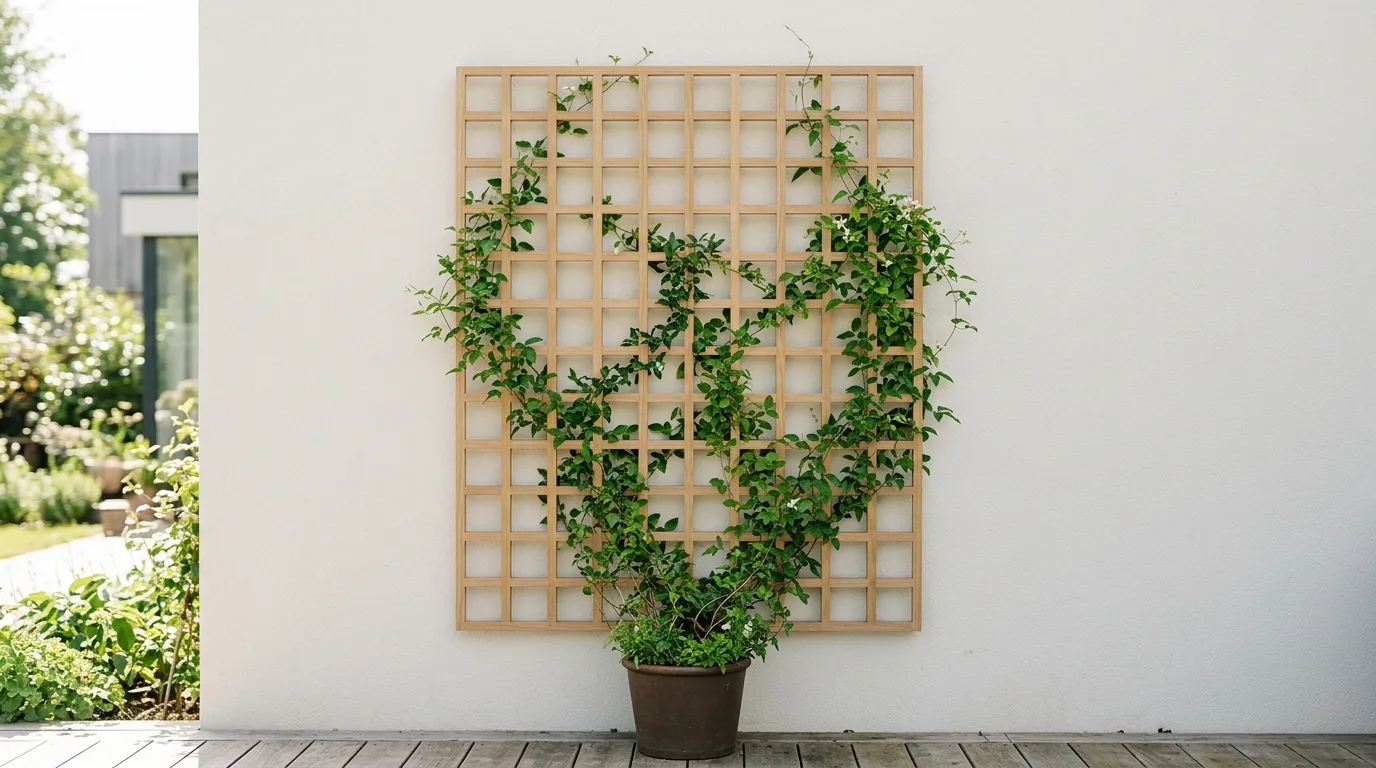 Try a leaning ladder trellis for 13 Easy DIY Trellis Ideas and Designs for Climbing Plants