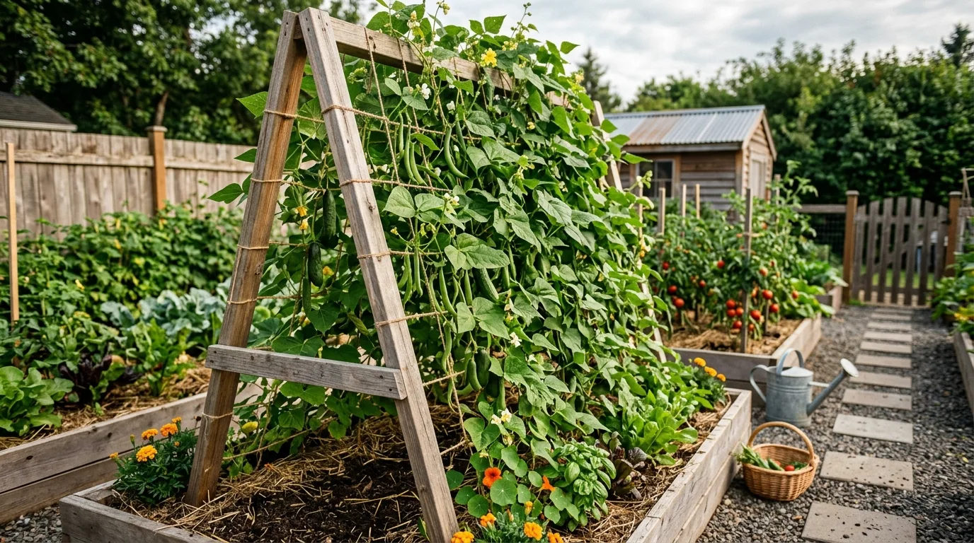 Use wire and a wood frame for 13 Easy DIY Trellis Ideas and Designs for Climbing Plants
