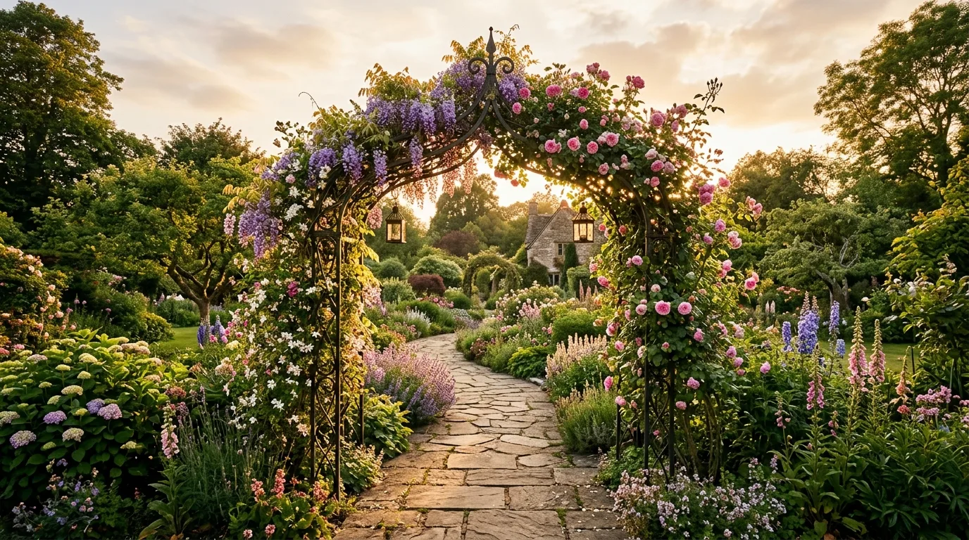 Try a fan-shaped trellis for 13 Easy DIY Trellis Ideas and Designs for Climbing Plants