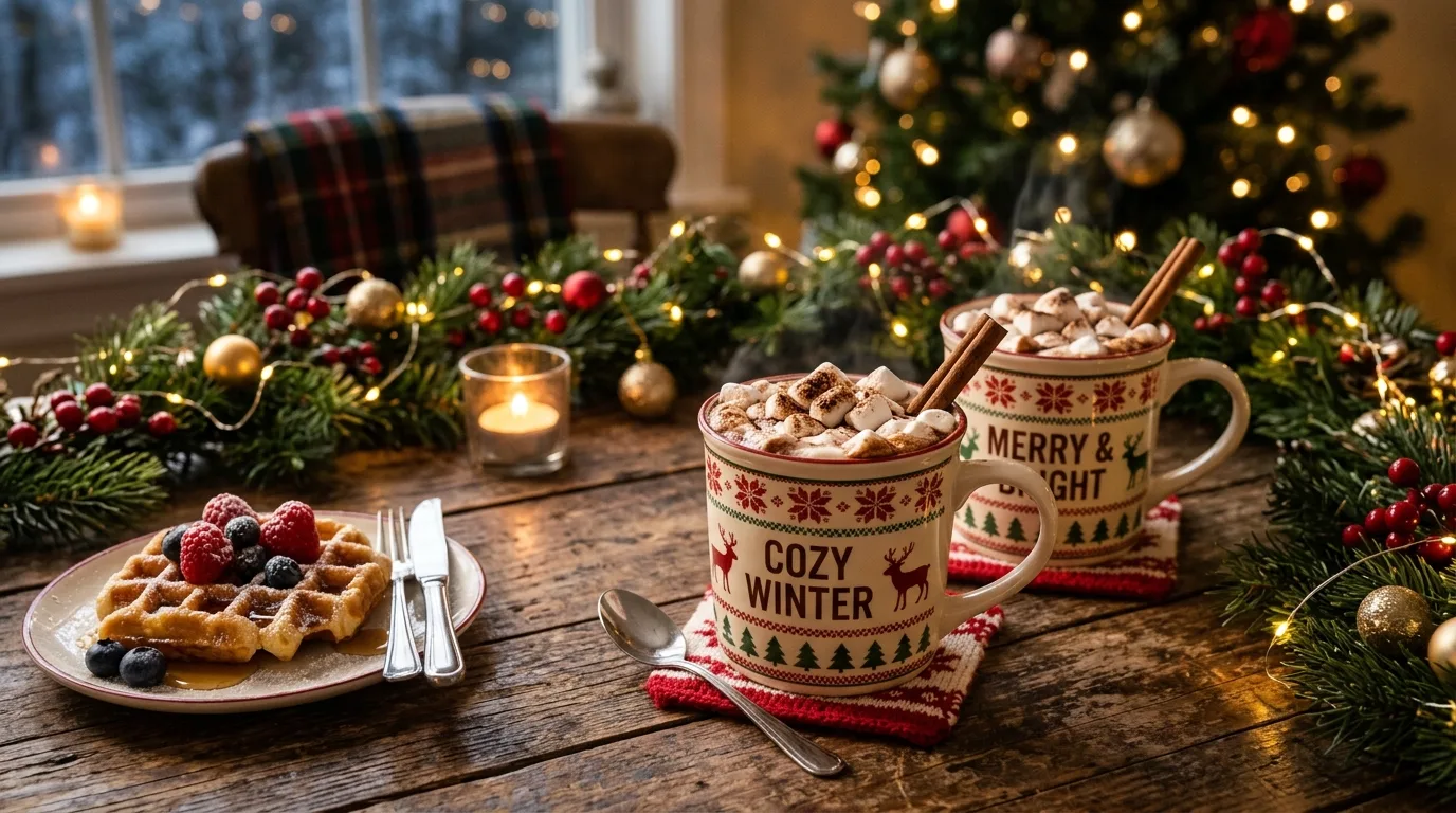 Serve cinnamon rolls for a classic treat for 10 Easy Christmas Breakfast Ideas for a Festive Morning