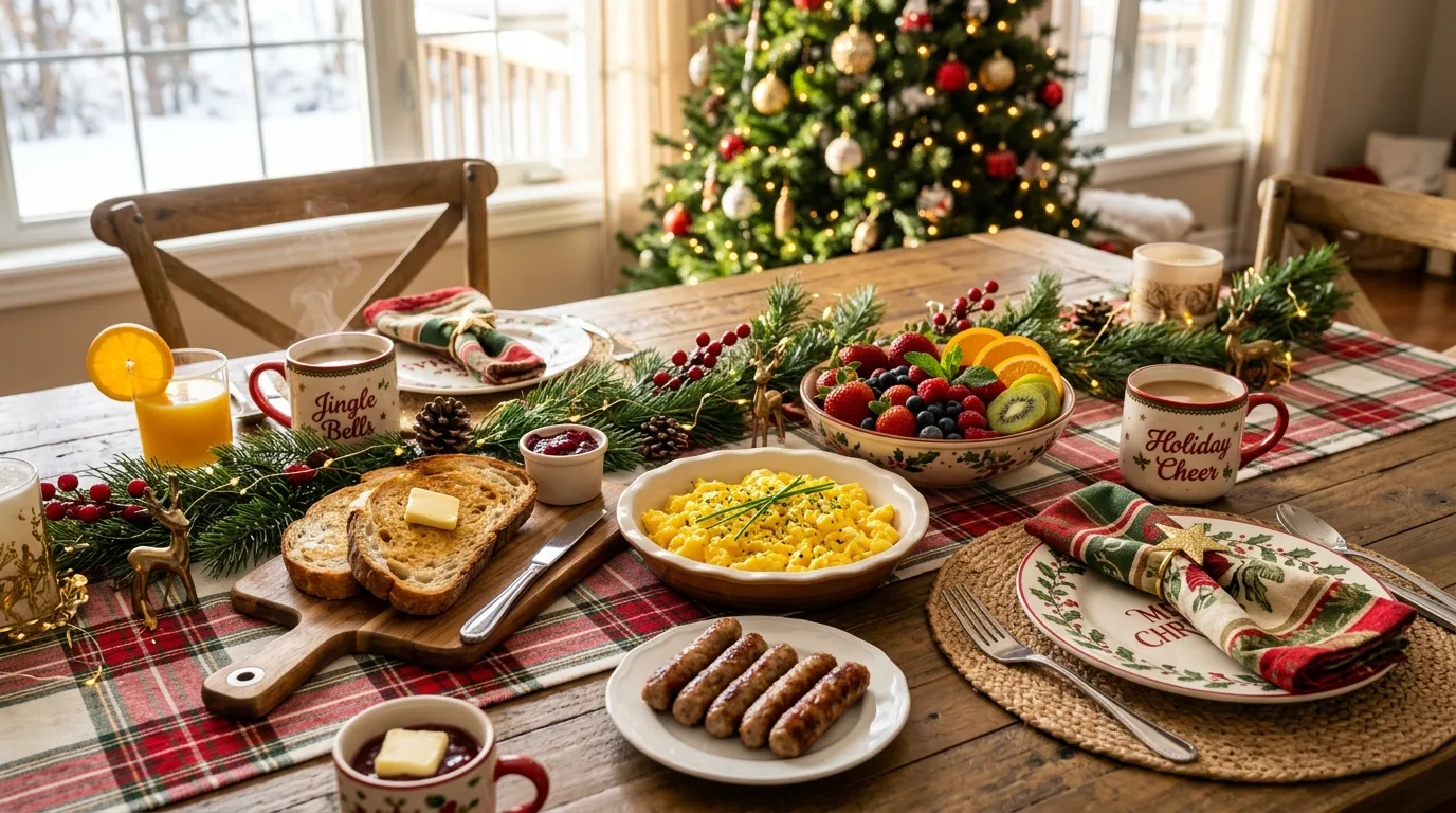 Add a fruit platter for color for 10 Easy Christmas Breakfast Ideas for a Festive Morning