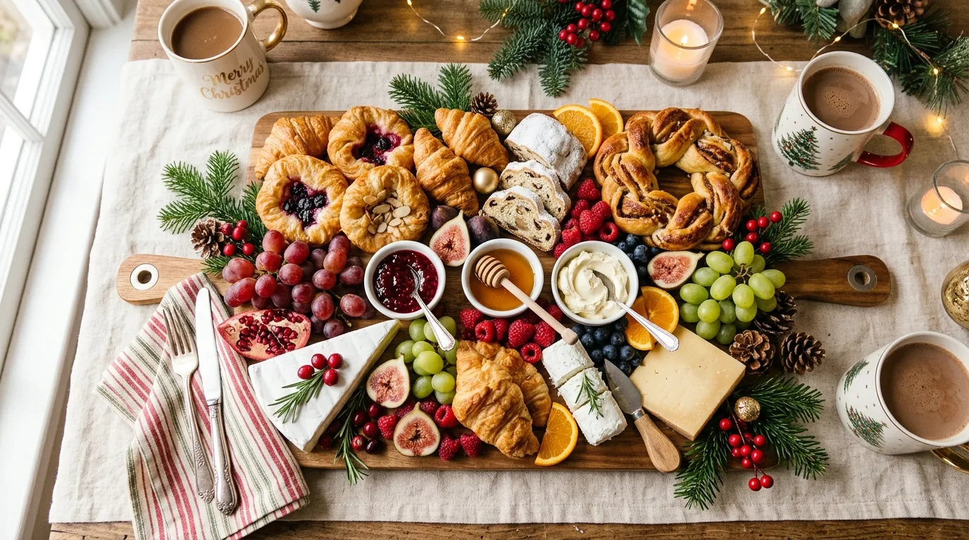 Serve eggs with simple toast and herbs for 10 Easy Christmas Breakfast Ideas for a Festive Morning