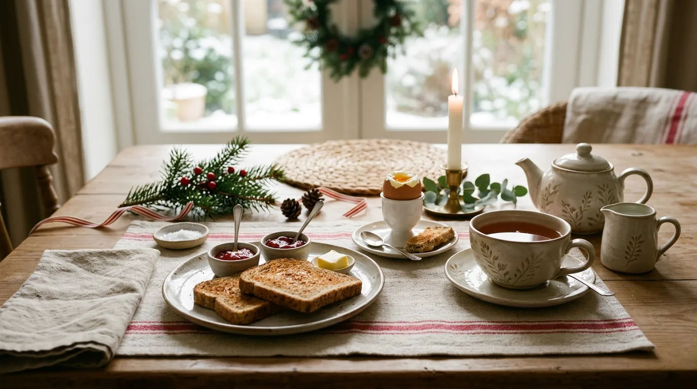 Set up a cocoa or coffee station for 10 Easy Christmas Breakfast Ideas for a Festive Morning