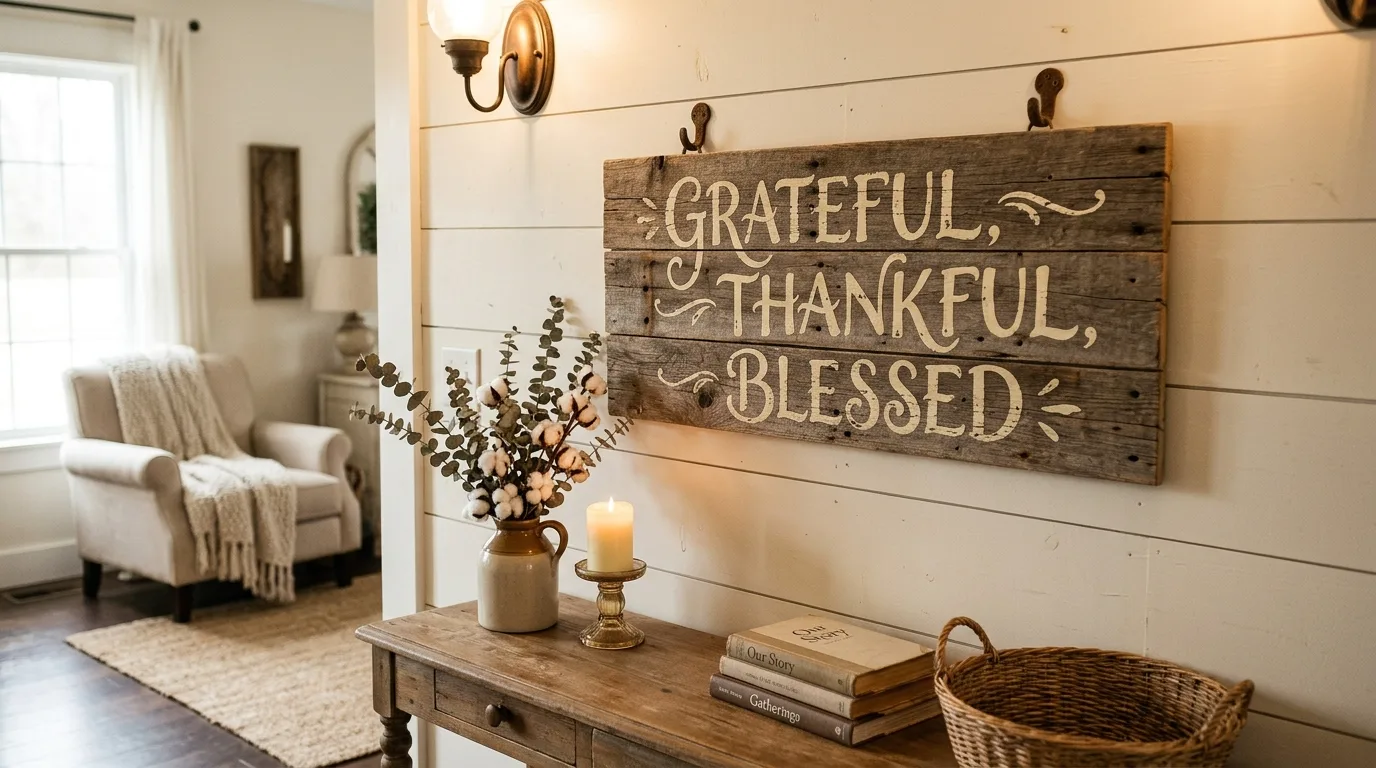 Add hooks for a coat rack for 10 Easy DIY Rustic Decor Ideas Using Reclaimed Wood