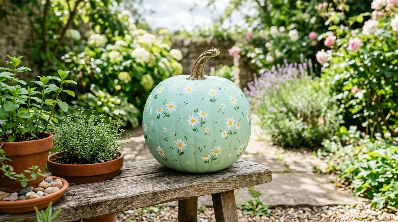 Try matte black with metallic accents for 12 Easy Pumpkin Painting Ideas for Cute No-Carve Halloween Decor