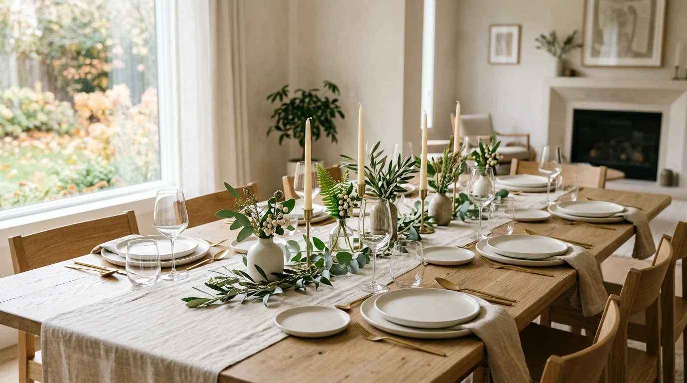 Mix florals with seasonal produce for 10 Elegant Thanksgiving Tablescape Ideas to Impress Dinner Guests