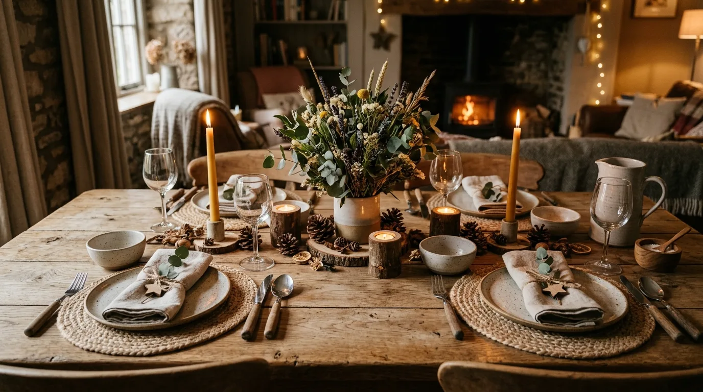 Use cloth napkins with a thoughtful fold for 10 Elegant Thanksgiving Tablescape Ideas to Impress Dinner Guests
