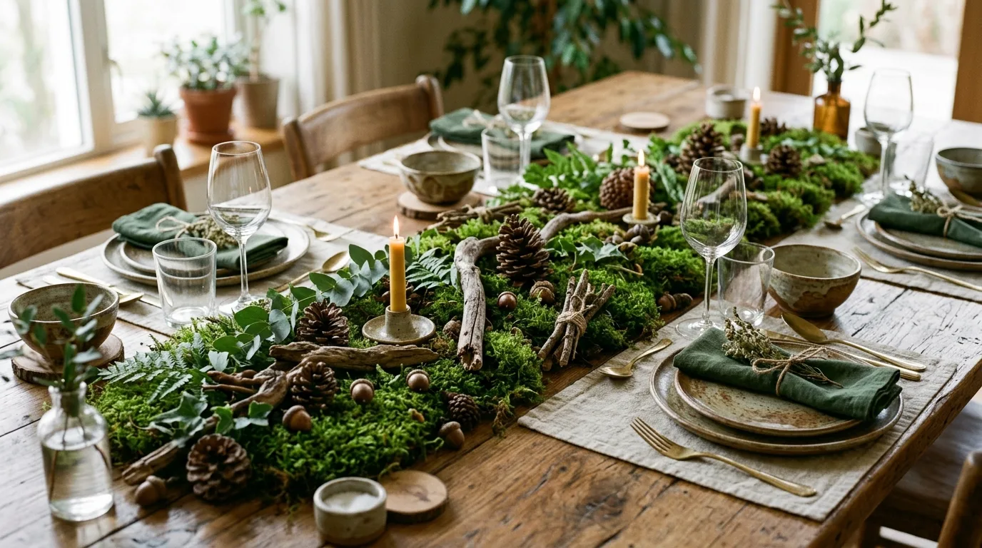 Add texture with woven or wood elements for 10 Elegant Thanksgiving Tablescape Ideas to Impress Dinner Guests