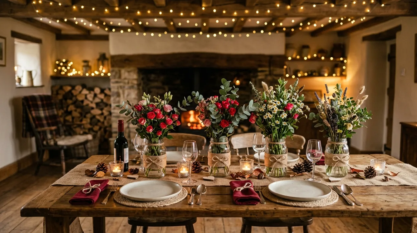 Use a restrained color palette for 14 Elegant Valentine's Day Table Decor Ideas for a Romantic Setting