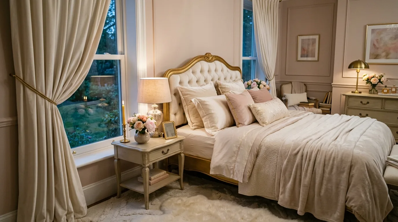 Layer delicate decorative touches for 14 Elegant Woman Bedroom Ideas for a Sophisticated Sanctuary