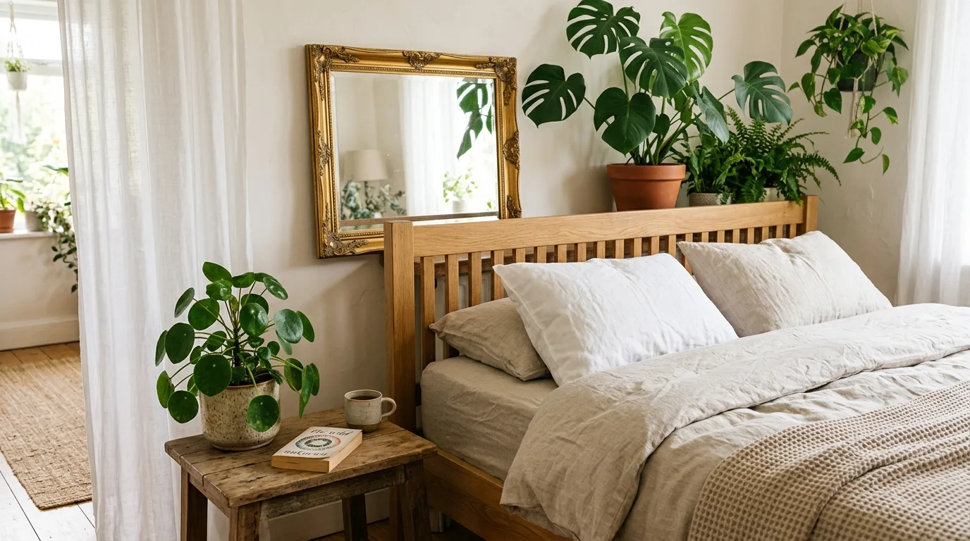 Bring in greenery for freshness for 14 Elegant Woman Bedroom Ideas for a Sophisticated Sanctuary