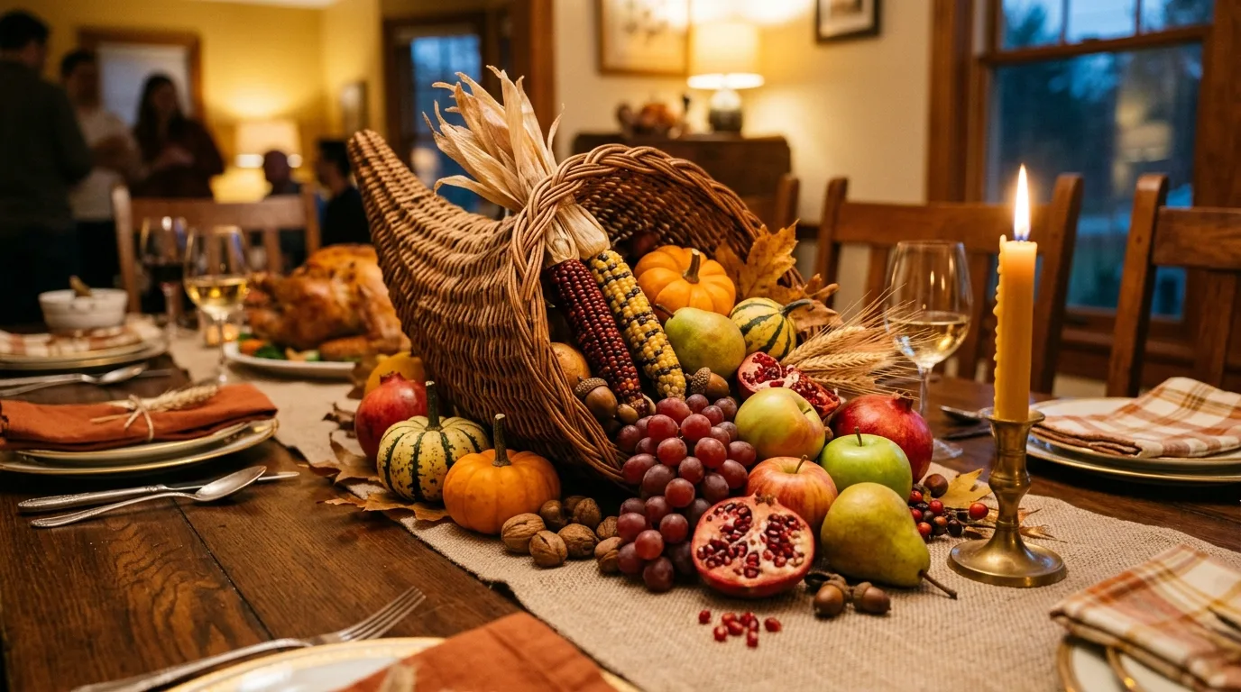 Repeat small elements at each place setting for 13 Stunning Fall Centerpieces for a Harvest Dining Table