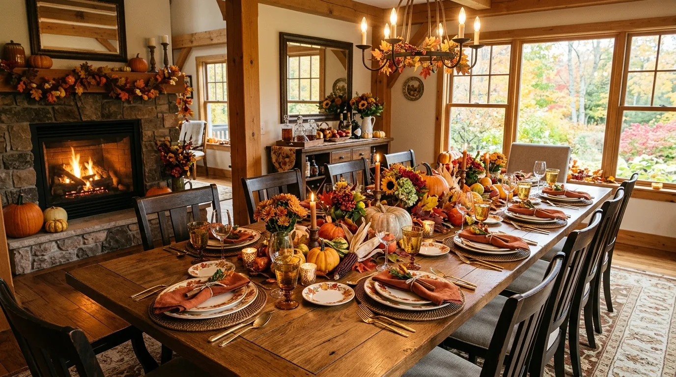 Make it feel harvested, not staged for 13 Stunning Fall Centerpieces for a Harvest Dining Table