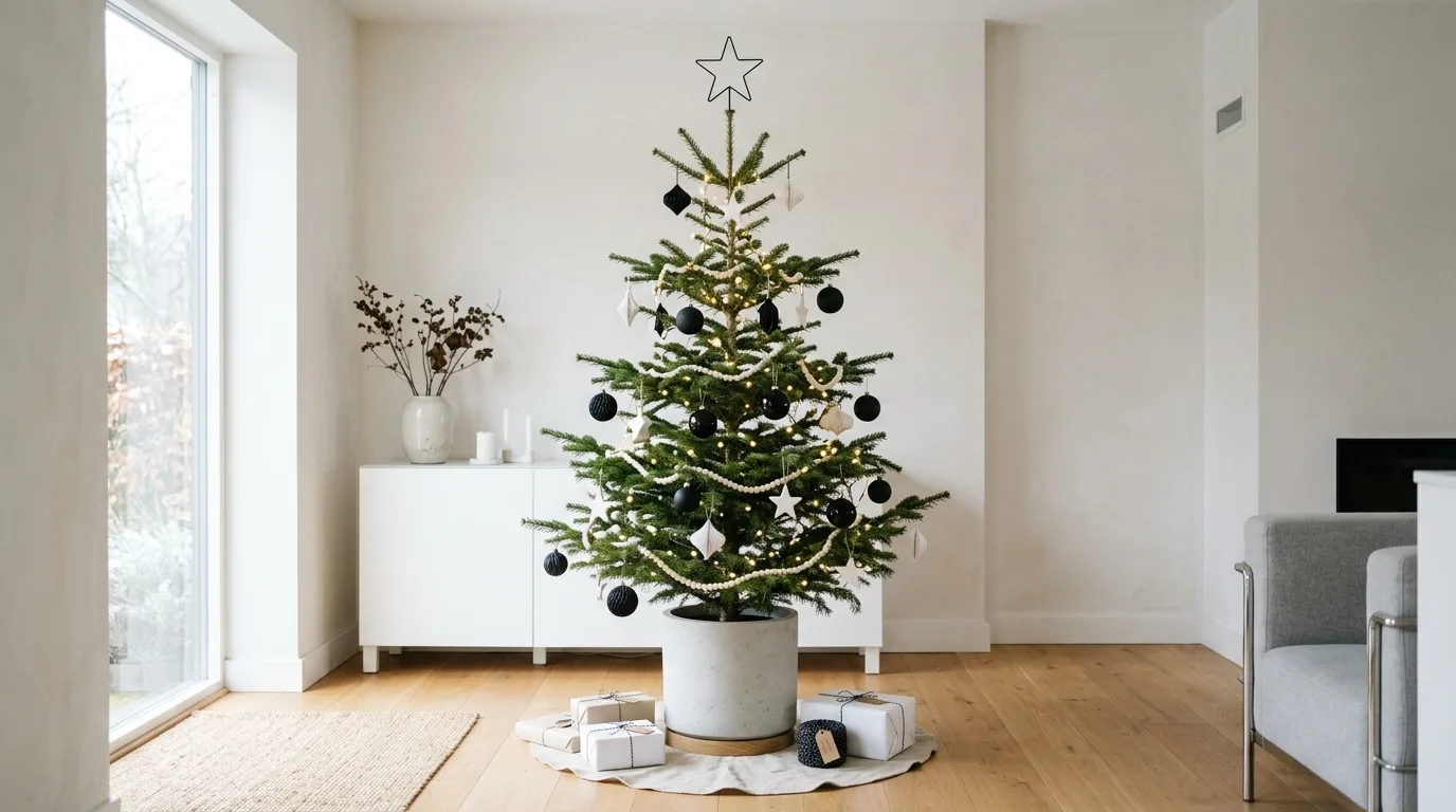 Use ribbon to create movement for 12 Festive Christmas Tree Decor Ideas for a Showstopping Holiday Display