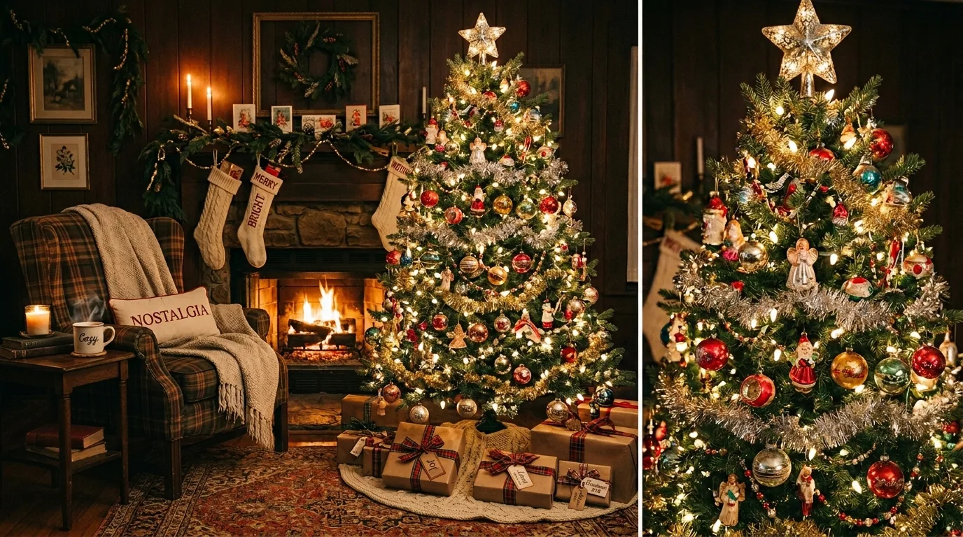 Use ornaments with different finishes for 12 Festive Christmas Tree Decor Ideas for a Showstopping Holiday Display