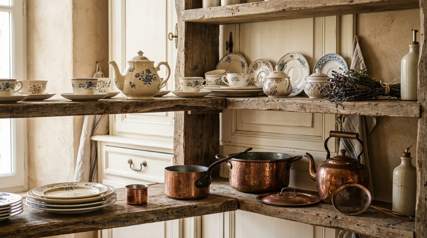 Use brass and marble together for 10 Romantic French Style Kitchen Ideas for a Charming Cookspace