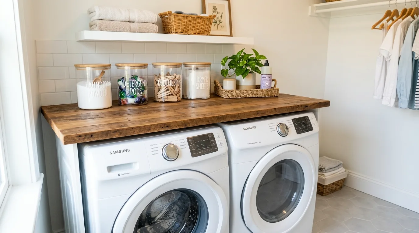 13 Functional Farmhouse Laundry Room Ideas for a Hardworking Space