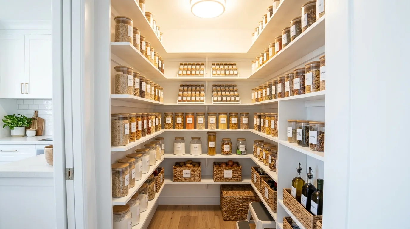 13 Functional Small Walk-In Pantry Ideas for Kitchen Organization