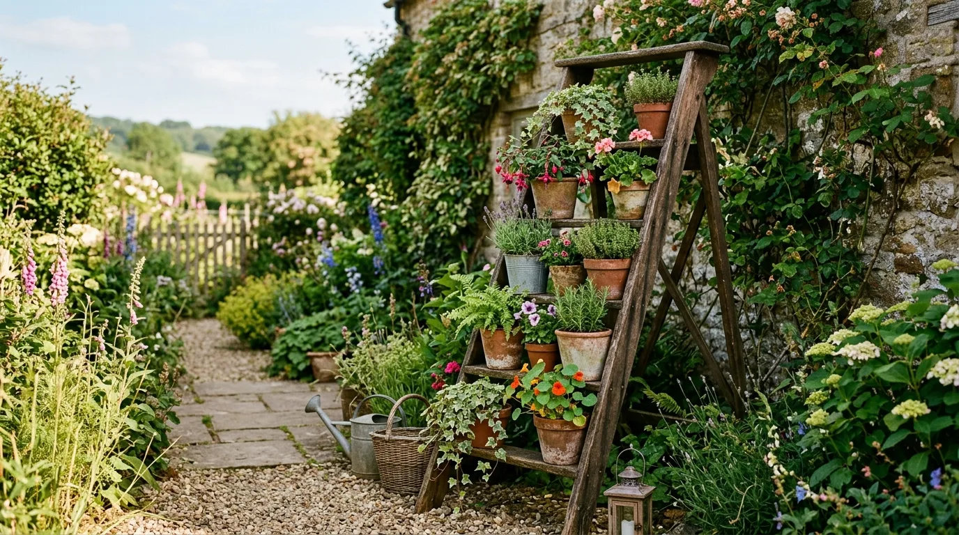 Hang lanterns or small lights for 13 Charming Garden Decor Ideas to Personalize Your Green Space