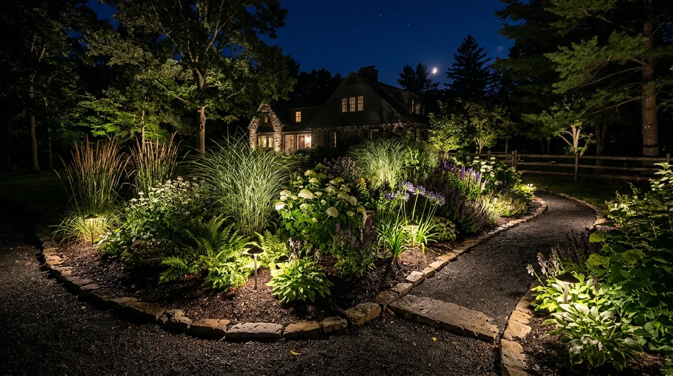 Use spotlights on beautiful plants for 14 Gorgeous Garden Lighting Ideas for a Magical Nighttime Landscape